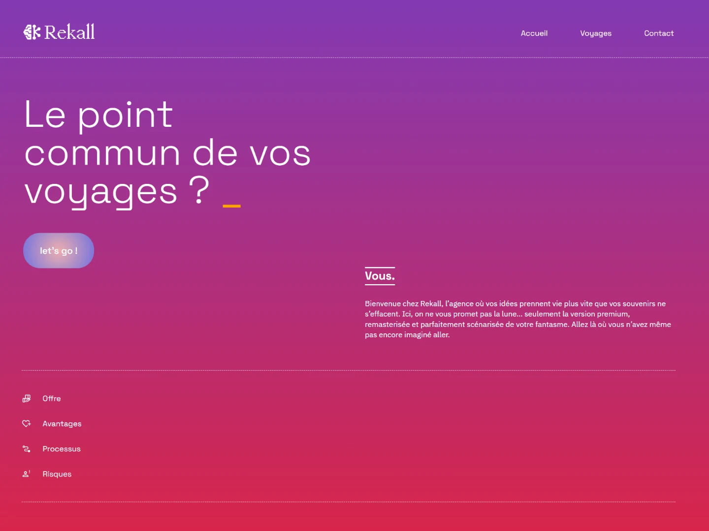 Rekall — visuel de couverture