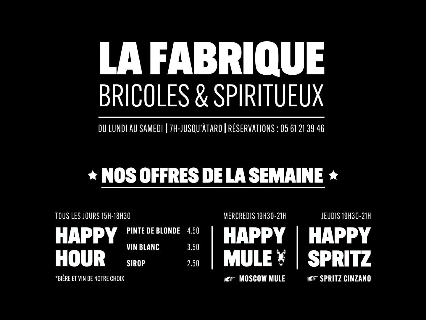 La Fabrique — bar restaurant à Toulouse